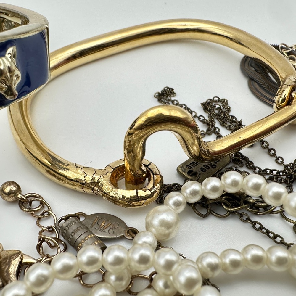 Estate Fashion Jewelry Lot Bundle of 15 Accessories VTG - Picture 5 of 7